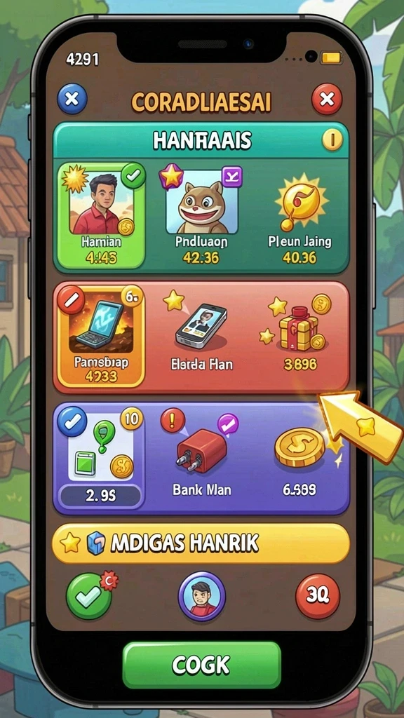 Level tantangan yang memacu adrenalin dan penuh keseruan.