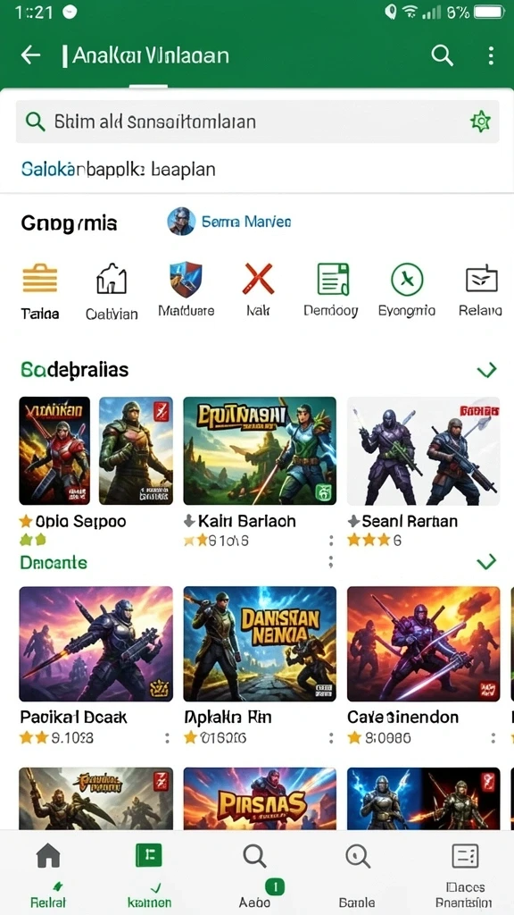 Tampilan antarmuka yang menarik dan mudah diakses.