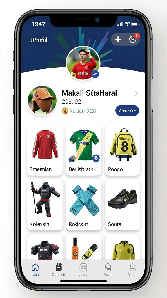 Tampilan utama permainan yang menarik dan intuitif.