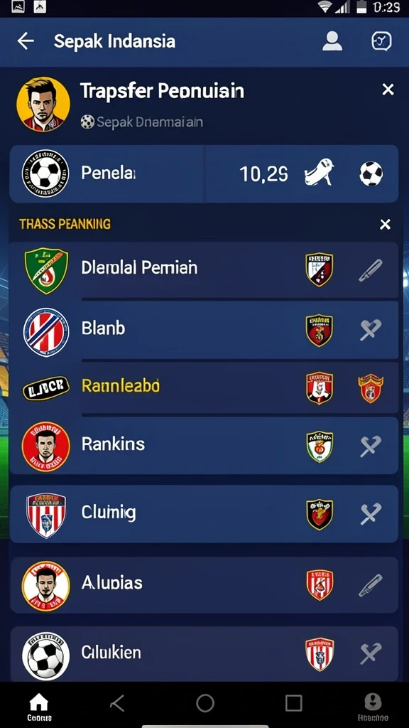 Ilustrasi fitur live betting selama pertandingan langsung.