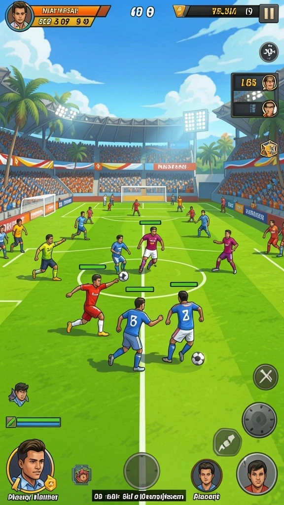Tampilan karakter utama yang menawan.
