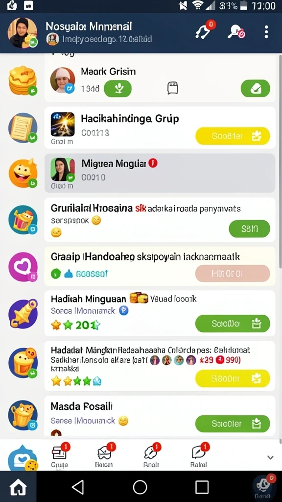 Beragam level yang menantang dan menghibur.