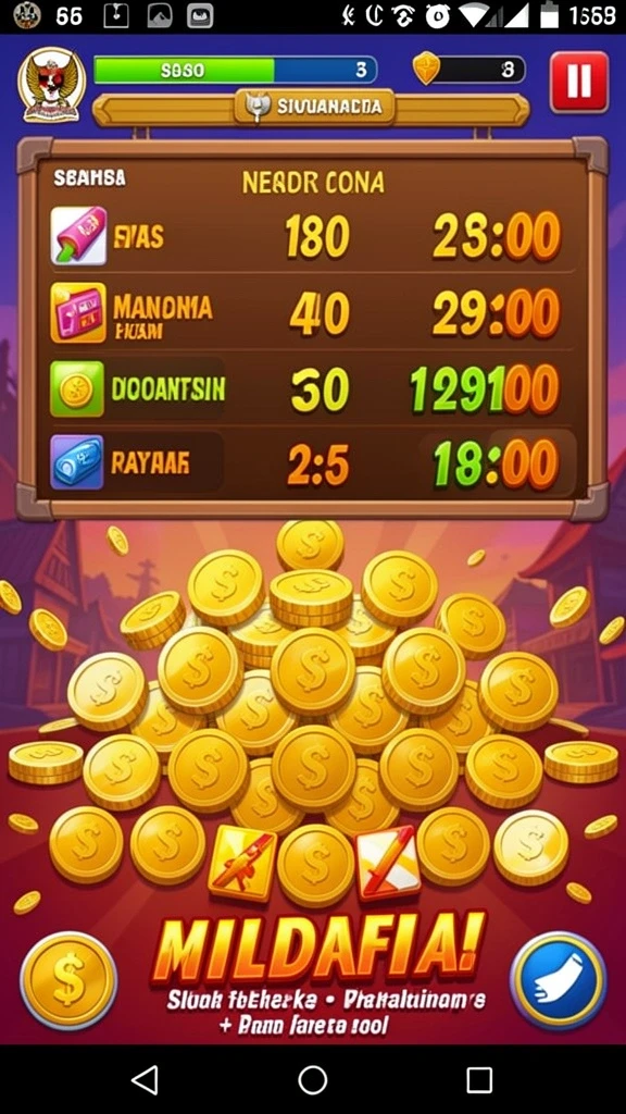 Screenshot misi menarik di dalam permainan GACOR78.
