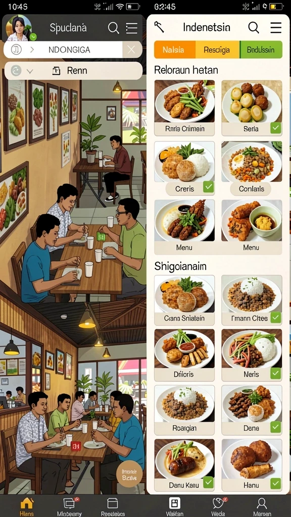 Tampilan antarmuka pengguna yang intuitif dan menarik.