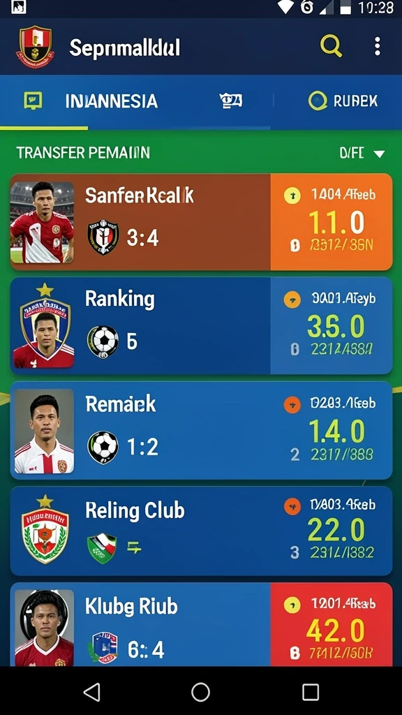 Menu utama yang intuitif dan ramah pengguna.