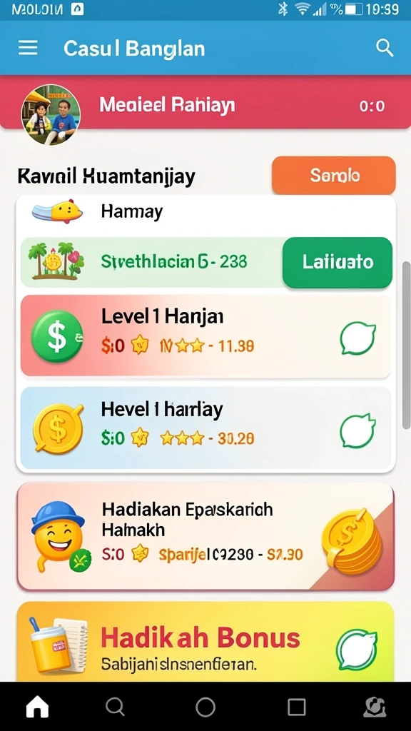 Level menantang dengan pemandangan indah.