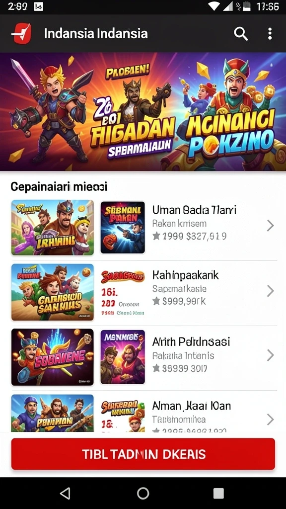 Screenshot menampilkan karakter yang dapat dibuka dengan desain yang unik.
