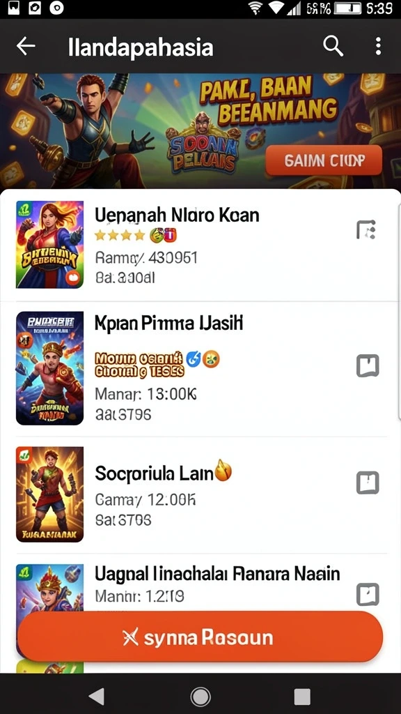 Tampilan antarmuka utama aplikasi JURAGAN28.