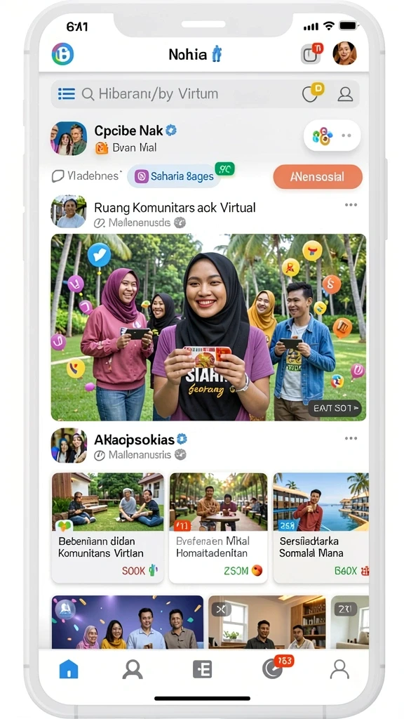 Tampilan karakter yang unik dan menarik di dalam game.