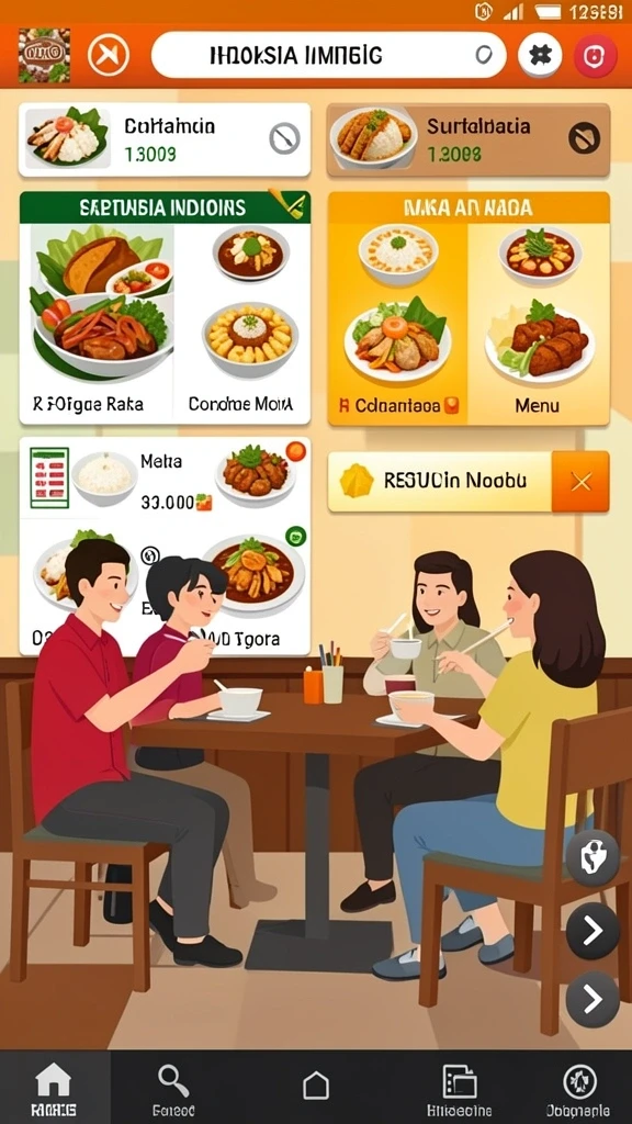 Tampilan antarmuka pengguna yang intuitif dan menarik.