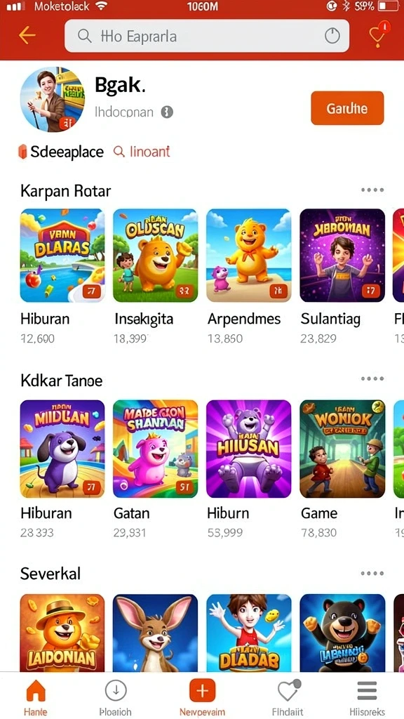 Level yang semakin menantang di setiap tahap permainan.