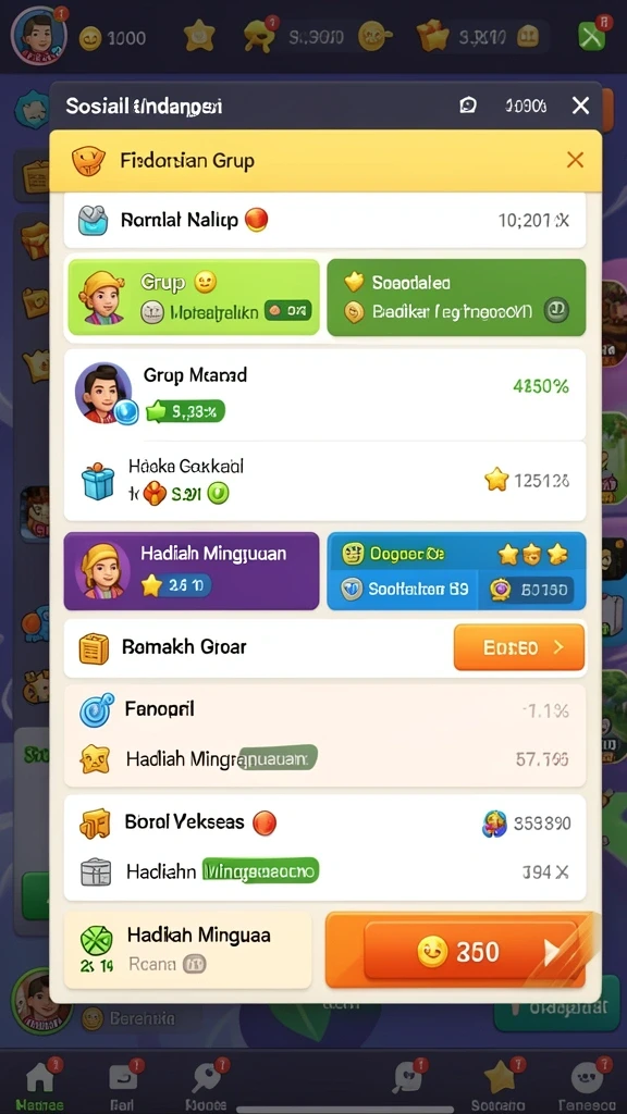Screenshot level baru yang menantang dan menarik.
