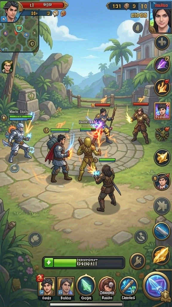 Fitur multiplayer yang memungkinkan bermain bersama teman.