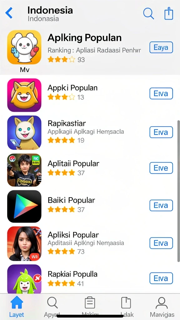 Tampilan awal yang menarik dan mudah dinavigasi.