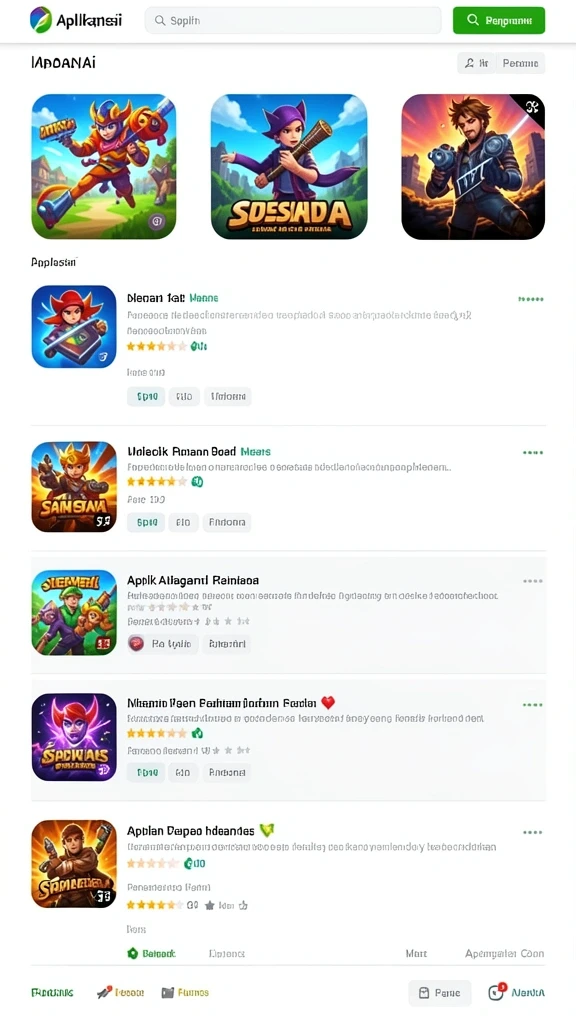 Screenshot menunjukkan grafik menakjubkan dari SAND77.