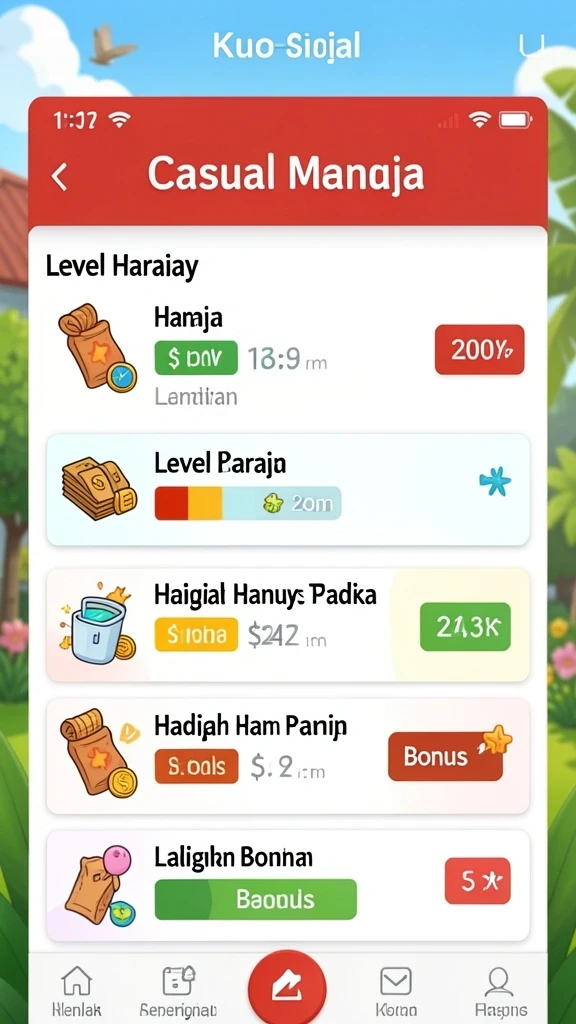 Beragam pilihan permainan yang seru untuk dimainkan.