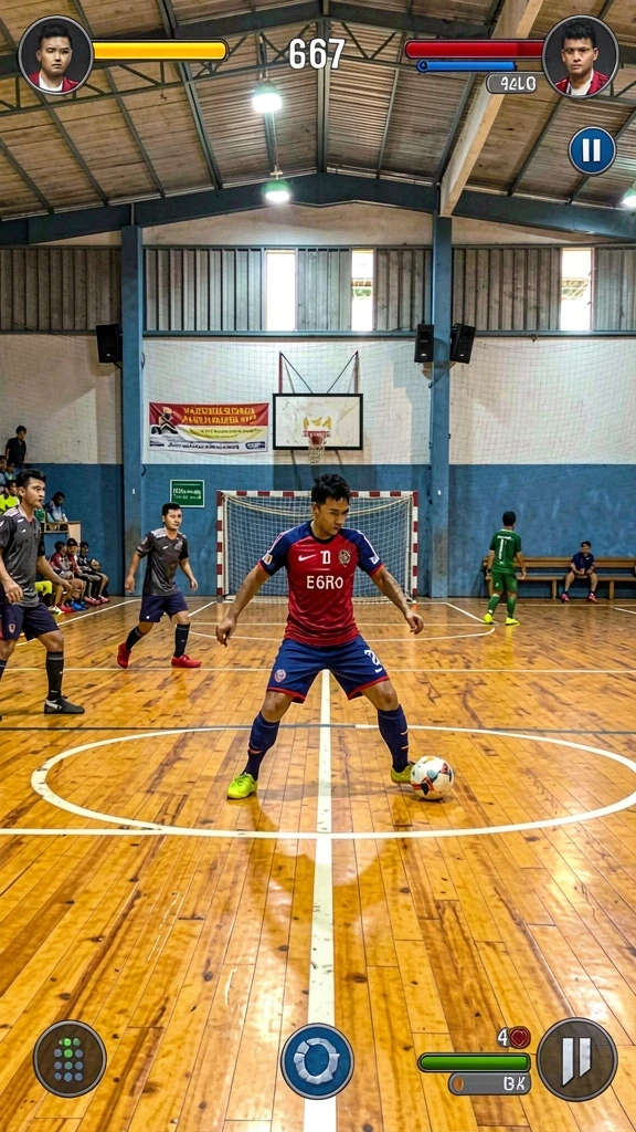 Suasana kompetitif saat bermain dengan teman-teman.