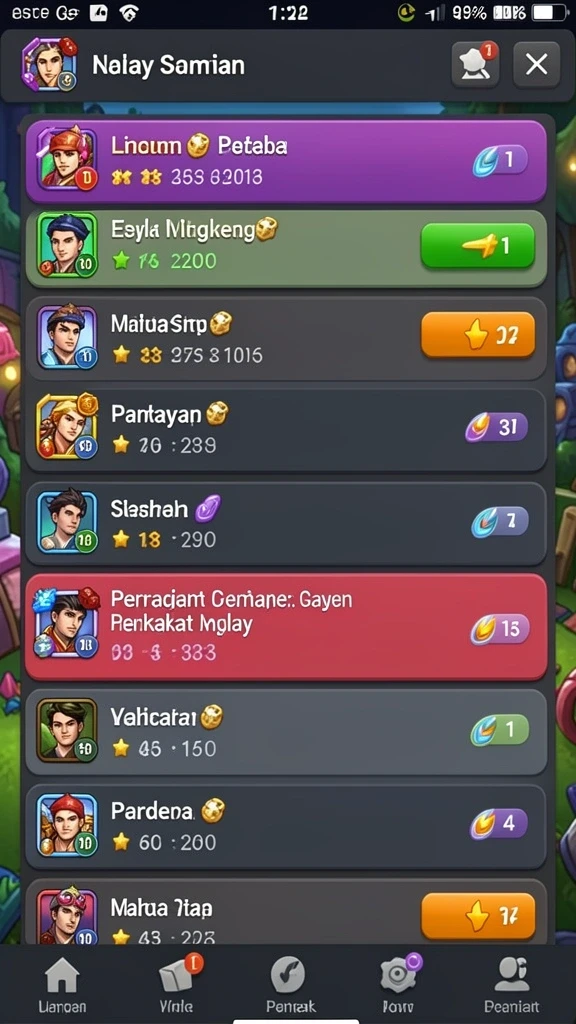 Beragam permainan judi yang tersedia dalam satu aplikasi.