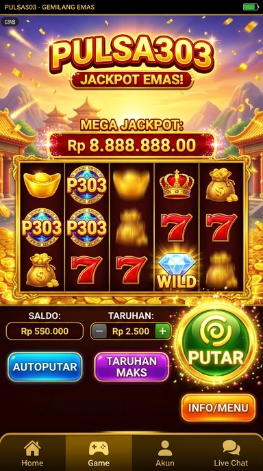 pulsa303 — layar beranda